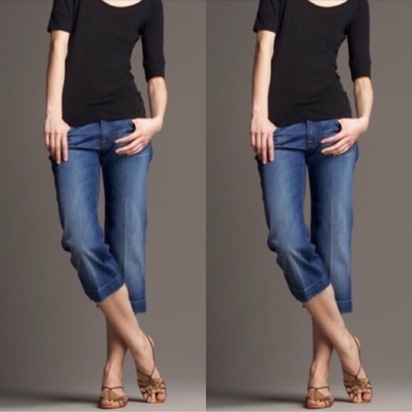 7 For All Mankind💕DOJO Crop Jeans 27 - Picture 2 of 7